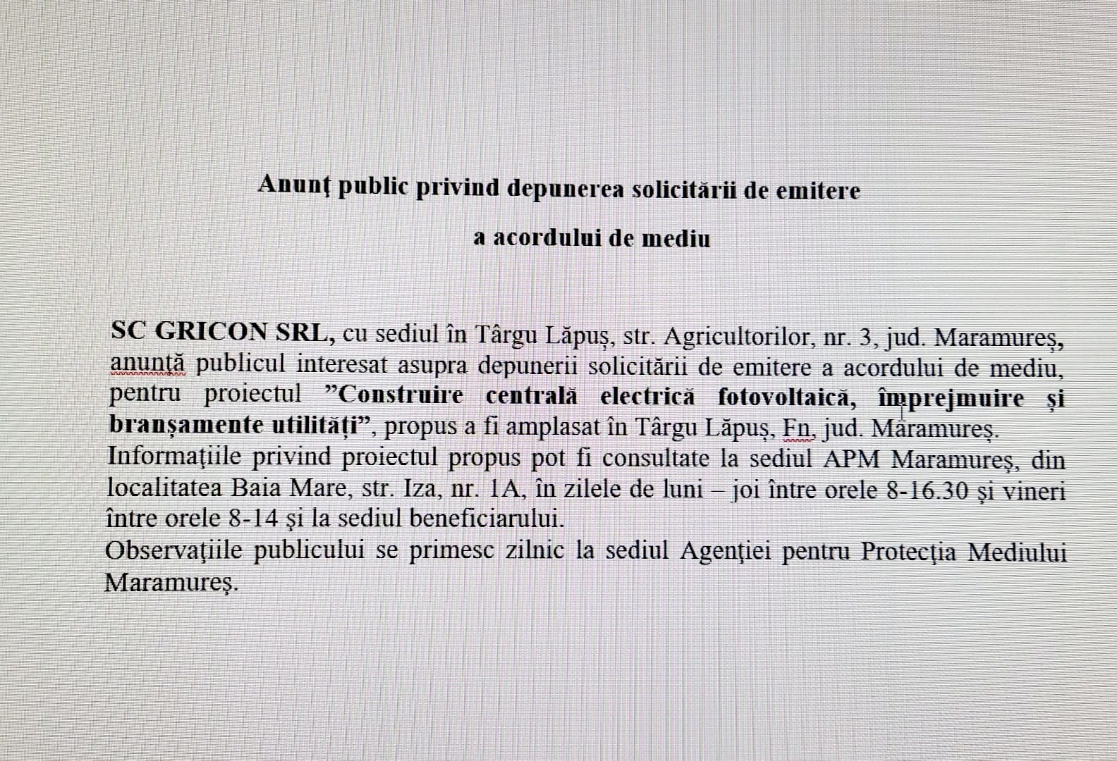 Anunț publicitar 11.10.2023