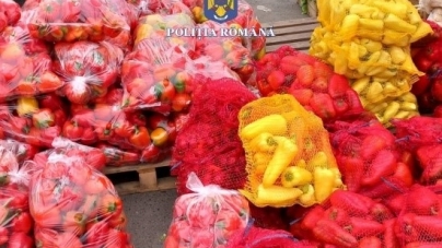 Baia Mare: Peste 13.000 de kilograme de fructe și legume indisponibilizate de polițiști