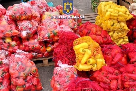 Baia Mare: Peste 13.000 de kilograme de fructe și legume indisponibilizate de polițiști
