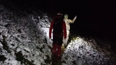 Ucrainean recuperat de salvatori din Munții Maramureșului