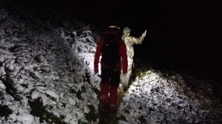 Ucrainean recuperat de salvatori din Munții Maramureșului