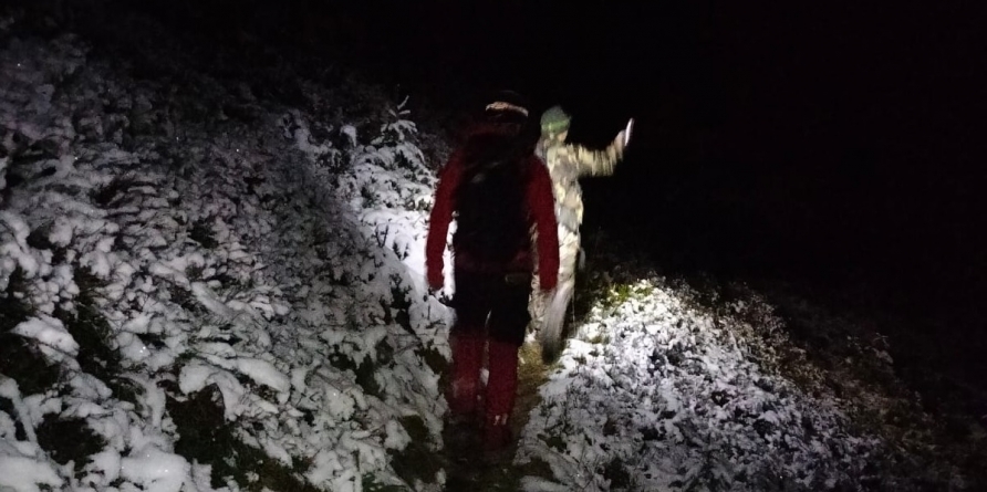 Ucrainean recuperat de salvatori din Munții Maramureșului