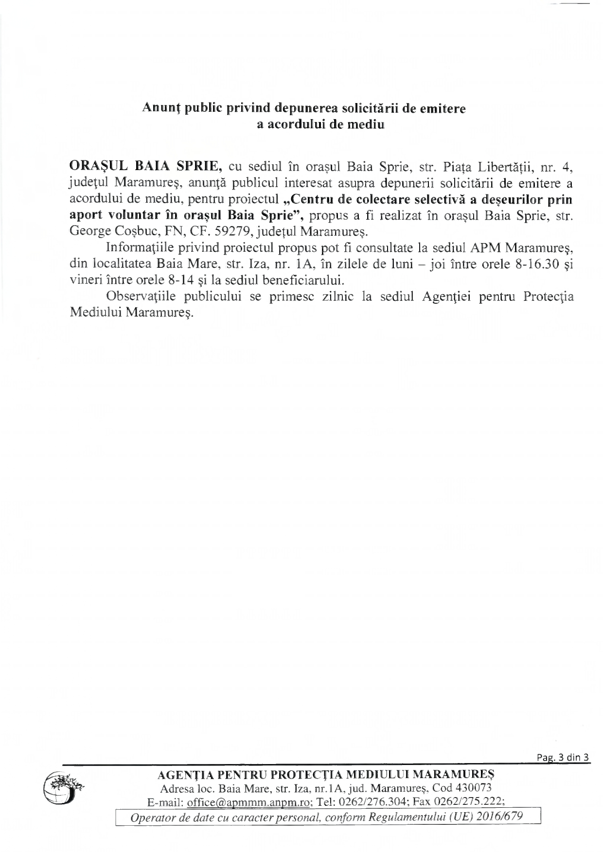 Anunț publicitar 23.11.2023