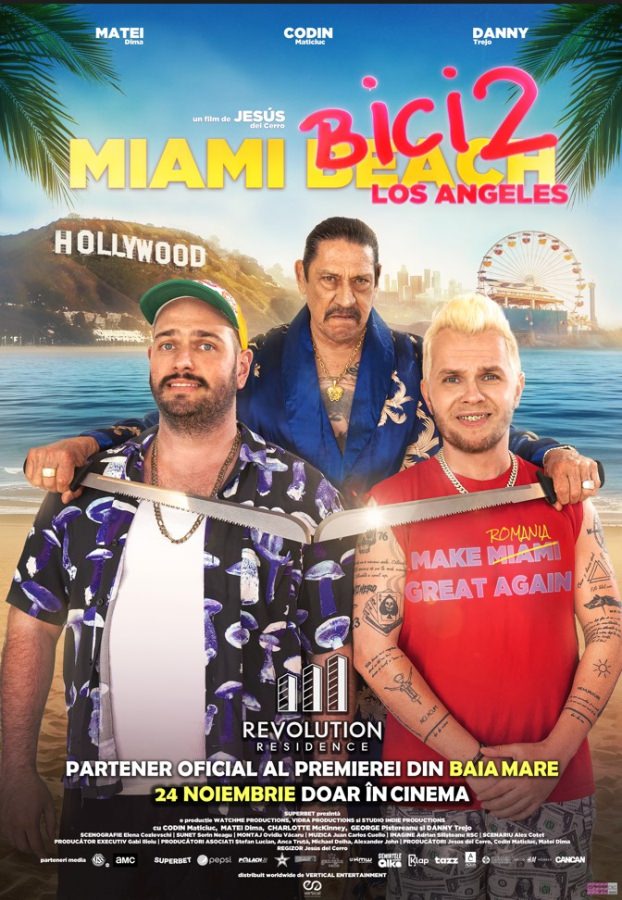 Comedia Miami Bici 2 va rula în cinematografe din 24 noiembrie; Revolution Residence este partener oficial al premierei din Baia Mare