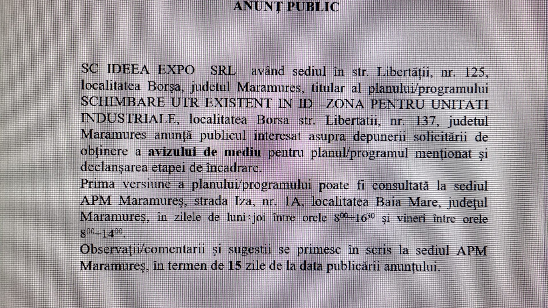 Anunț publicitar 16.11.2023