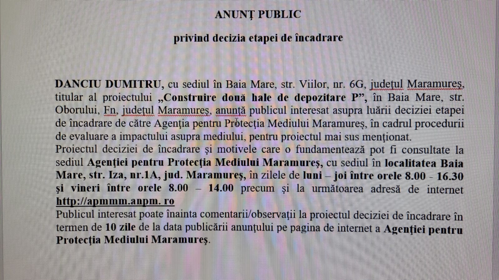 Anunț publicitar 27.11.2023