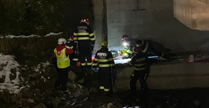 „Accident” simulat la Poienile de sub Munte