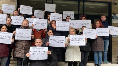 Protest spontan la Direcția de Statistică Maramureș