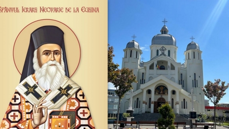 Racla cu moaștele Sfântului Nectarie din Eghina ajunge în Baia Mare; E vindecător de cancer și ocrotitor al copiilor