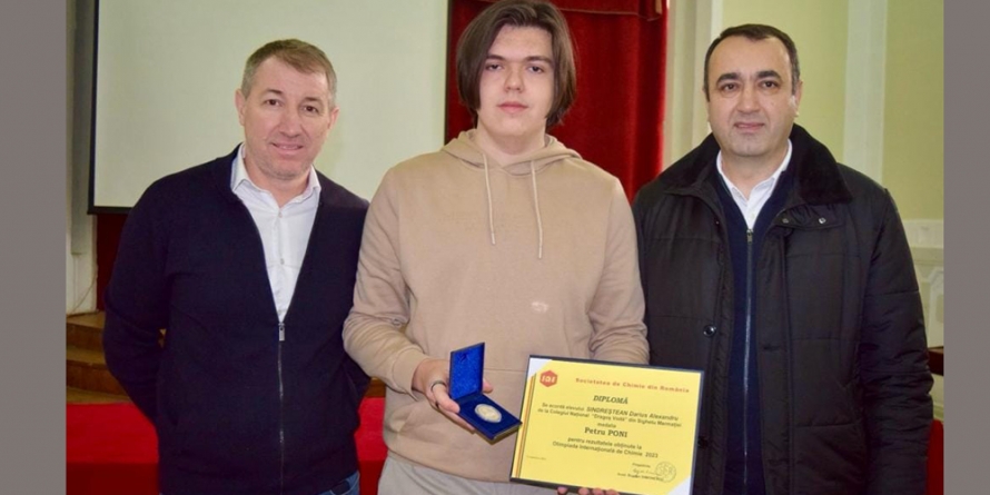 Elevul sighetean Darius Alexandru Sindreștean a fost premiat de Societatea de Chimie din România cu Medalia Petru PONI