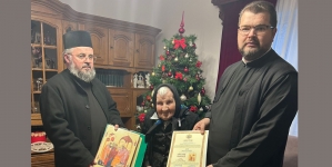 Cea mai bătrână persoană din Rohia a primit diploma omagială a anului 2023 și icoana omagială a persoanelor vârstnice