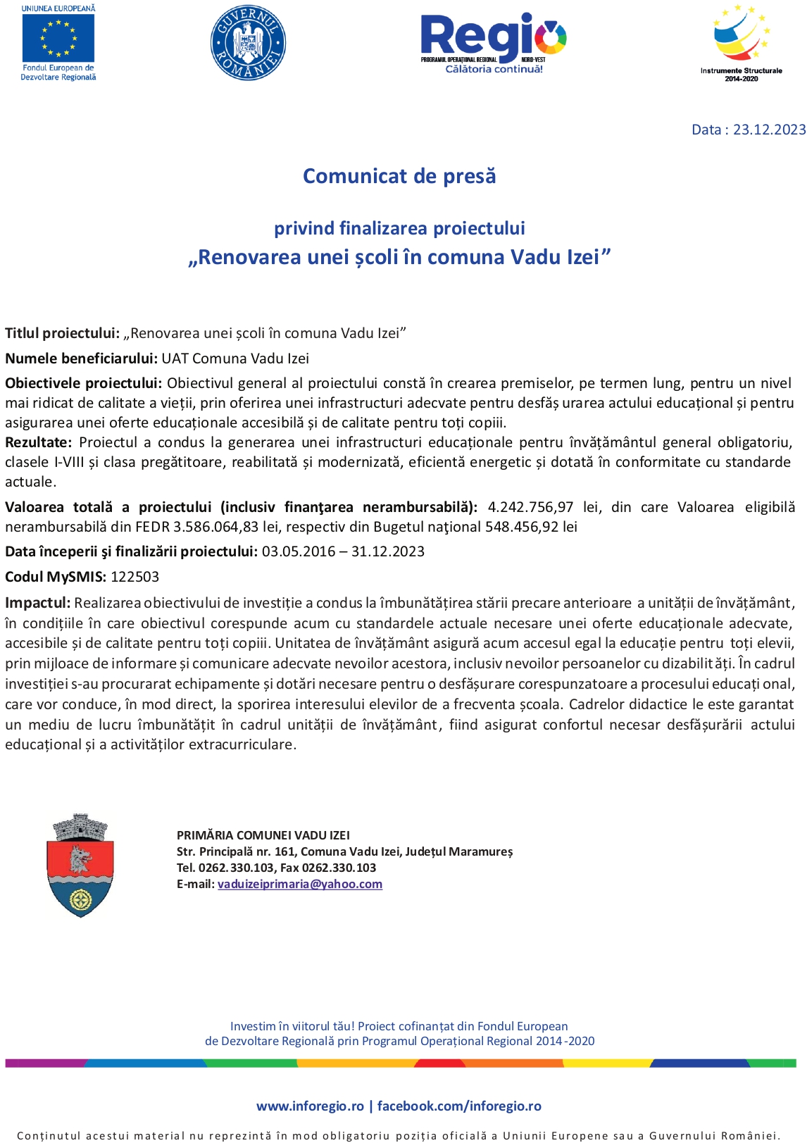 Anunț publicitar 23.12.2023