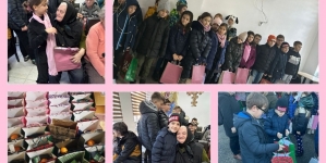 Elevii Școlii Gimnaziale ”Alexandru Ioan Cuza” Baia Mare, vizită la Căminul pentru Persoane Vârstnice din Baia Sprie