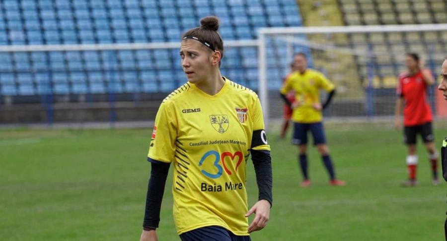 Alexandra Buftea, declarată cea mai bună jucătoare din anul 2023 de la Fotbal Feminin Baia Mare; Care sunt obiectivele sportivei