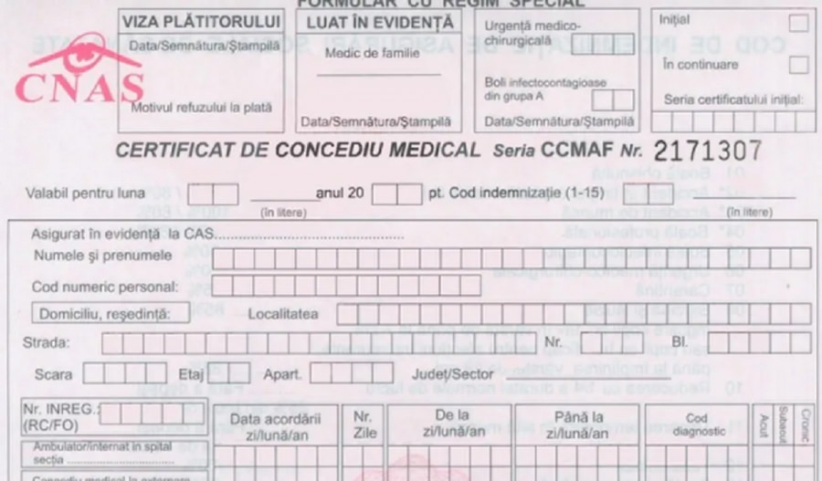 Taxarea cu 10% a concediilor medicale a fost eliminată