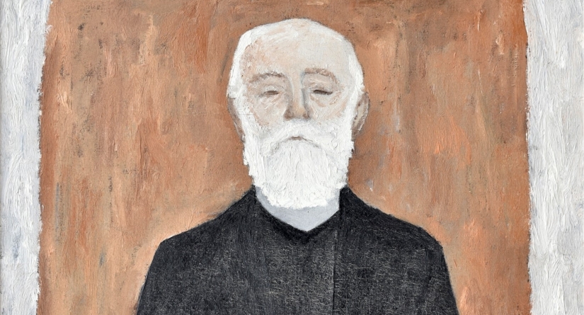 Lucrarea „Badea Gheorghe de Băsești” a pictorului Mircea Hrișcă, expusă la Centrul Artistic Baia Mare