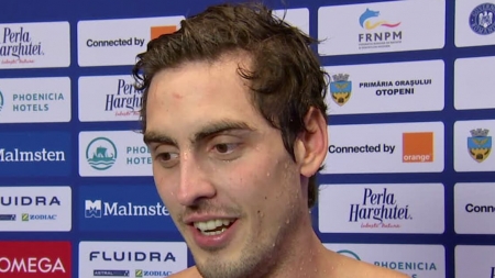 Maramureșeanul Andrei Ungur, calificat în finala probei de 100 metri spate la Campionatul European de înot în bazin scurt, organizat la Otopeni