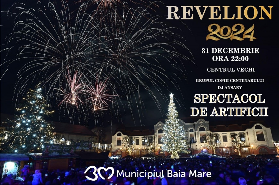 Revelion cu artificii în Centru Vechi