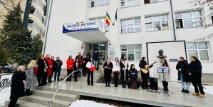 Mihai Eminescu a fost omagiat de elevii și profesorii Colegiului băimărean care-i poartă numele