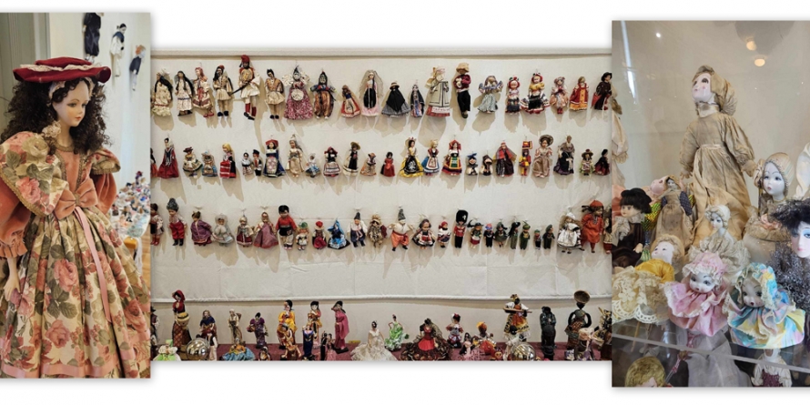 Inedit: Peste 2.000 de păpuși și jucării expuse la Centrul Cultural Pastoral din Sighetu Marmației; Exponatele fac parte din colecția personală a Laurei Hybris