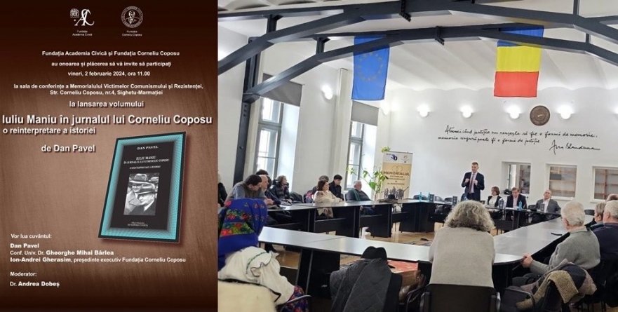 Prof. Marius Voinaghi, despre lansarea volumului „Iuliu Maniu în jurnalul lui Corneliu Coposu. O reinterpretare a istoriei”