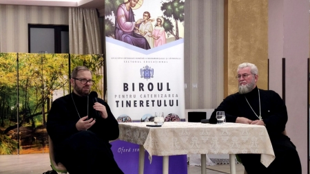 Se desfășoară conferința „Cui predicăm? Scurt portret social-teologic al timpului nostru”, susținută de pr. conf. univ. dr. Radu Preda