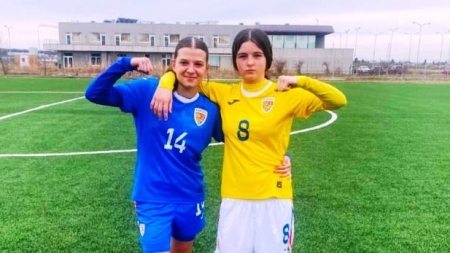 Nadia Coreniuc, a treia jucătoare a ACS Fotbal Feminin Baia Mare, la Naționala României