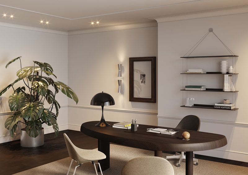 Inspirație pentru design interior cu brâuri și cornișe
