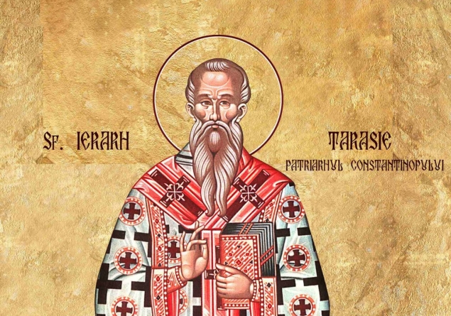 Sfântul Ierarh Tarasie este sărbătorit pe 25 februarie