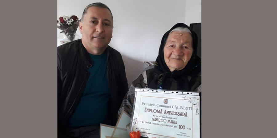 Aniversare specială: Maria Ivanciuc din Cornești a împlinit 100 de ani