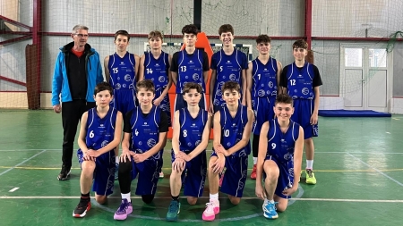 Echipa de baschet băieți gimnaziu a Colegiului „Gheorghe Șincai” Baia Mare, locul I la faza județeană a Olimpiadei Naționale a Sportului Școlar