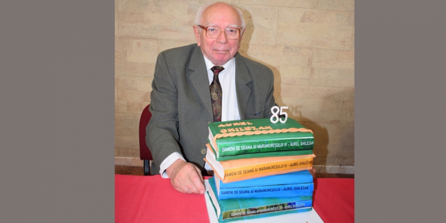 La ceas aniversar, prof. Aurel Ghilezan a lansat cele patru volume ale seriei ”Oameni de seamă ai Maramureșului Voievodal”