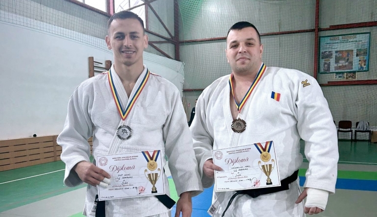 Jandarmii maramureșeni Denis Pop și Mirel Grigoriciuc, pe locurile fruntașe la Campionatul Național de Judo