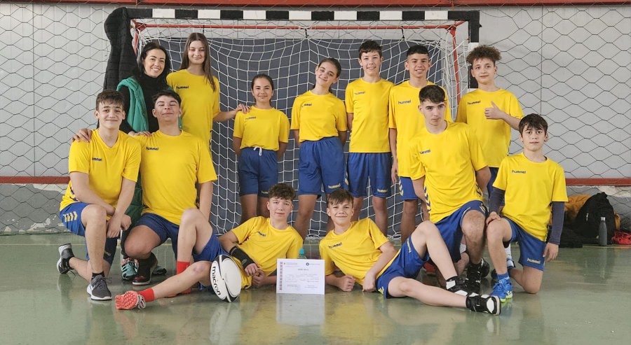 Școala Gimnazială Baia Sprie, locul 1 la etapa județeană de S-Rugby, gimnaziu