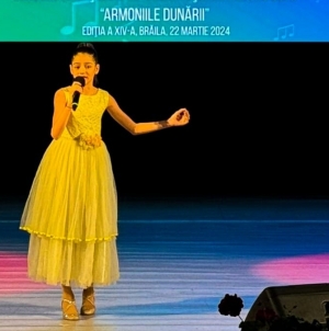Talent: Patricia Flontaș de la Școala Populară de Artă din Baia Mare a fost premiată în cadrul Concursului Național de Muzică Ușoară pentru Copii „Armoniile Dunării”