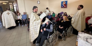 Taina Sfântului Maslu la Centrul Rezidențial „Bunul Samaritean” Coroieni