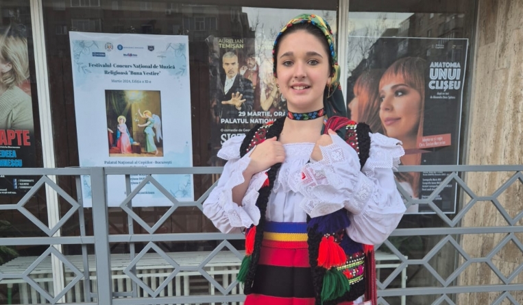 Maramureșeanca Teodora Dănțăușa, locul 1 la Festivalul Concurs Național de Muzică Religioasă „Buna Vestire”