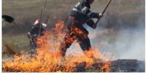 A început sezonul: Pompierii atrag atenția asupra incendiilor de vegetație uscată