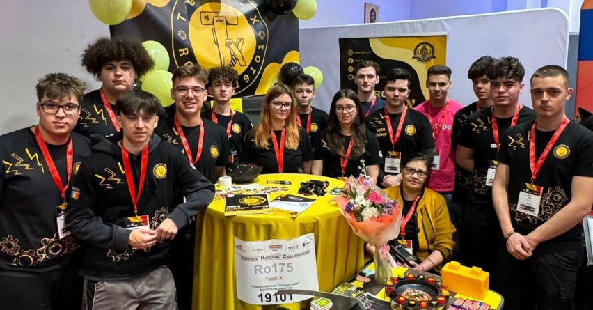 Tech-X, echipa de robotică a Colegiului „Dragoș Vodă” din Sighet s-a descurcat foarte bine la Campionatul Național de Robotică