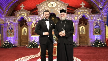 PS Părinte Iustin i-a conferit lui Mihai Morar cea mai înaltă distincție culturală a eparhiei – Ordinul „Crucea Nicolae Steinhardt” pentru mireni