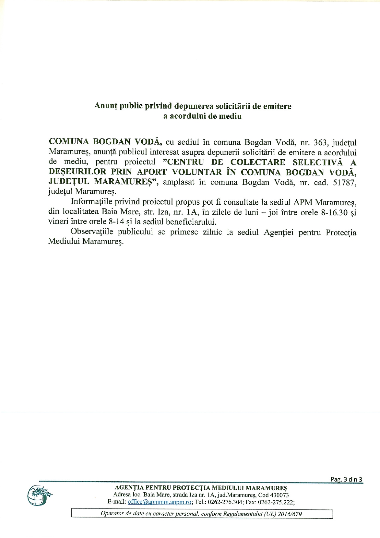 Anunț publicitar 04.04.2024