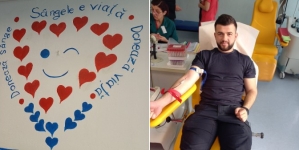 Jandarmii maramureșeni s-au alăturat din nou campaniei „Donează sânge, salvează o viață!”