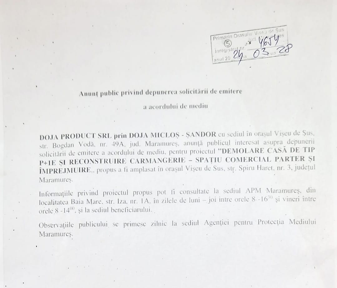 Anunț publicitar 05.04.2024