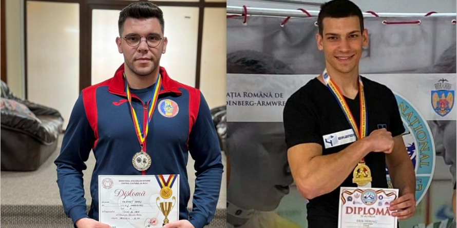 Doi pompieri maramureșeni pe podium la Campionatul național de tenis de masă, respectiv la Campionatul național de skandenberg