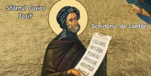 Pe 4 aprilie este sărbătorit Sfântul Iosif, scriitorul de cântări bisericești