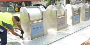Se dau în folosință platformele îngropate de precolectare a deșeurilor menajere