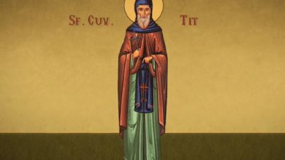 Sfântul Cuvios Tit, făcătorul de minuni este pomenit în Calendarul Ortodox al zilei de 2 aprilie