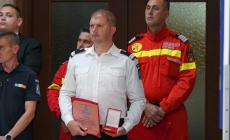 Sergent major Sorin Apostol din Borșa a primit Emblema de Onoare a Departamentului pentru Situații de Urgență