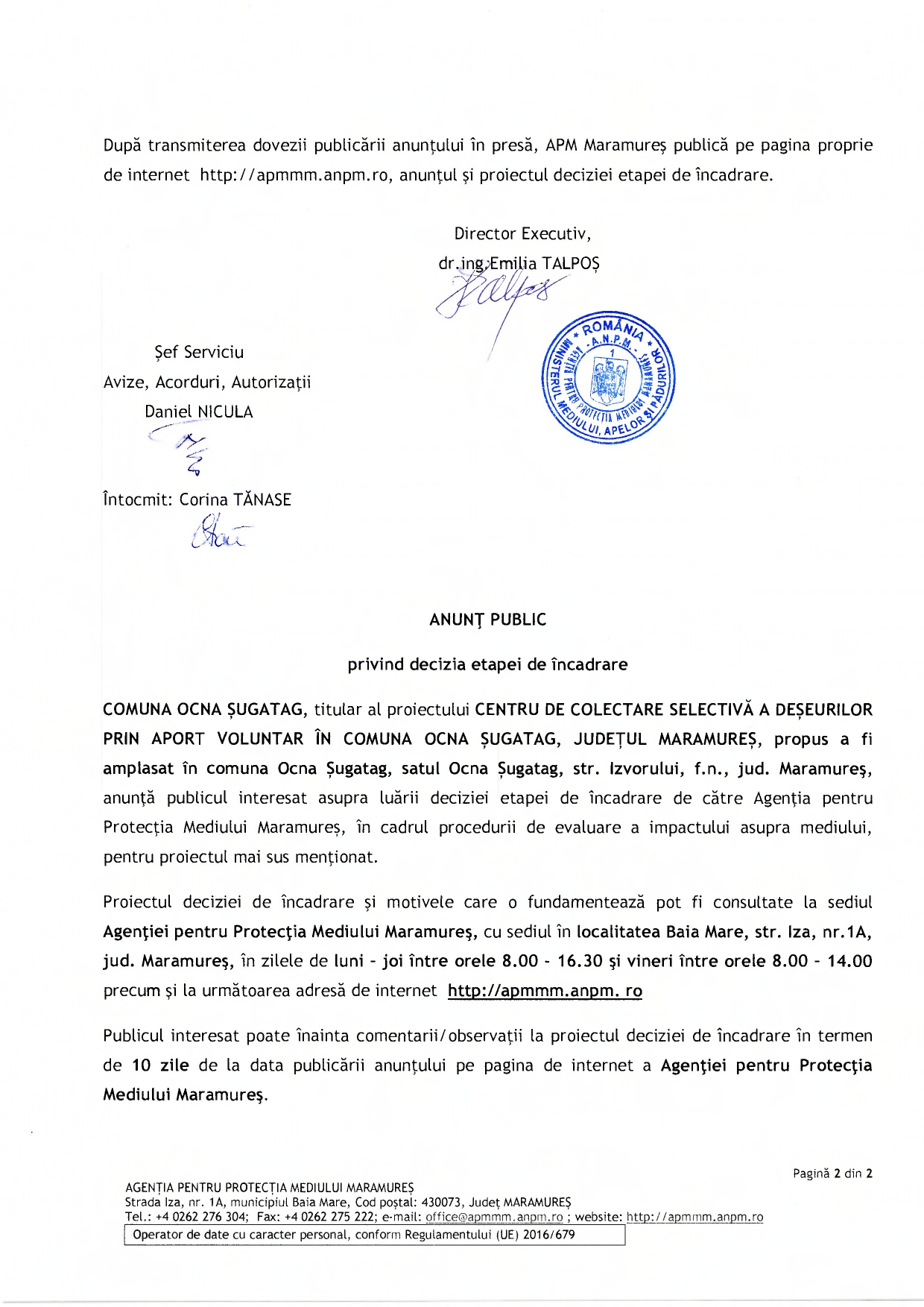 Anunț publicitar 28.05.2024