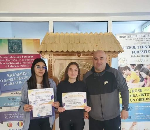 Două eleve ale Liceului Forestier din Sighet s-au întors acasă cu trei diplome, de la o Olimpiadă Națională